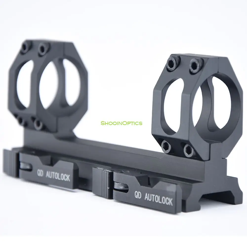 Shooin Riflescope Anillo de tubo de 30 mm Base de montaje en riel integrada de 21 mm para mira telescópica de rifle de caza - imagen 2