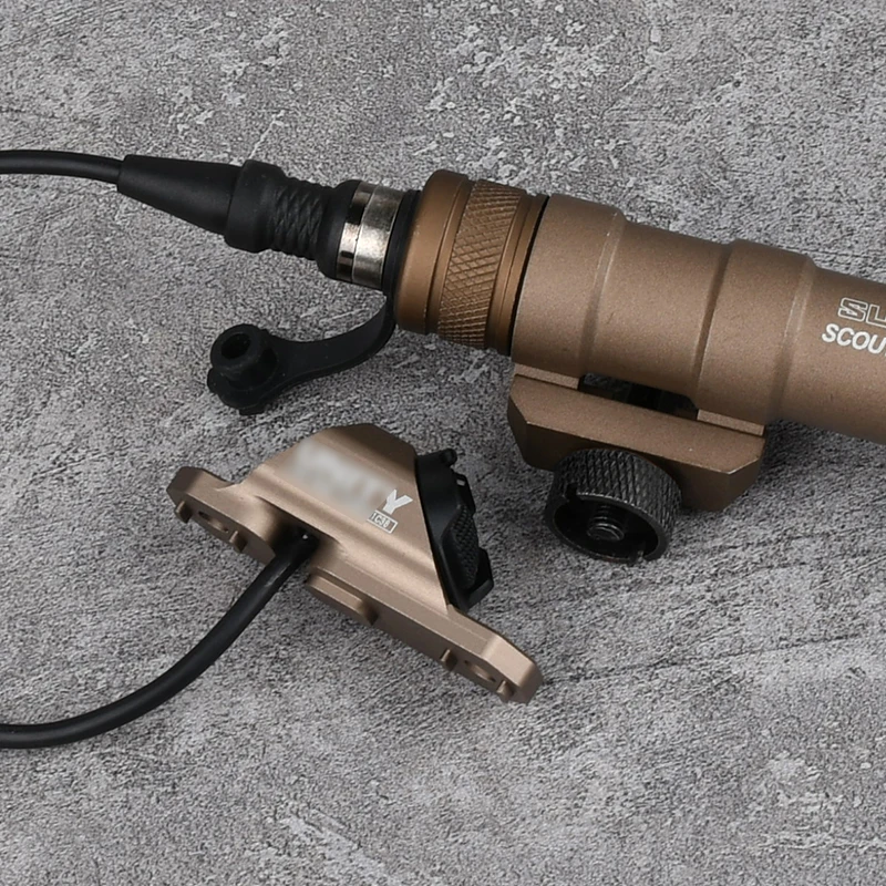 SureFir-linterna táctica de caza M300A M600C, luz de explorador con interruptor de presión ModButton, juego de interruptor de botón caliente compatible con riel MLOK - imagen 2