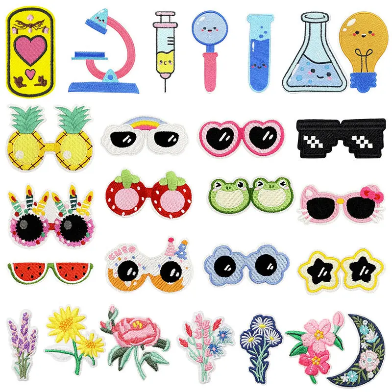 10 unids/lote de parches bordados termoadhesivos bonitos de dibujos animados para parches termoadhesivos de estilo único - imagen 2