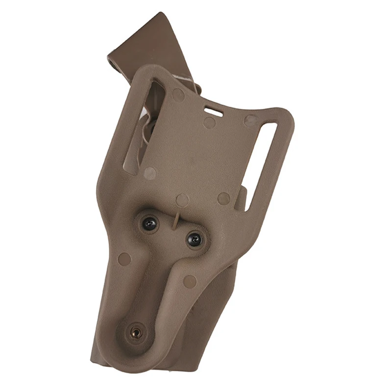 Funda pistola táctica de cuero mano derecha estilo combate con presillas accesorios - imagen 3