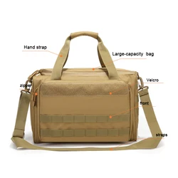 Bolsa táctica MOLLE nailon hombro para rifle, pistola y herramientas