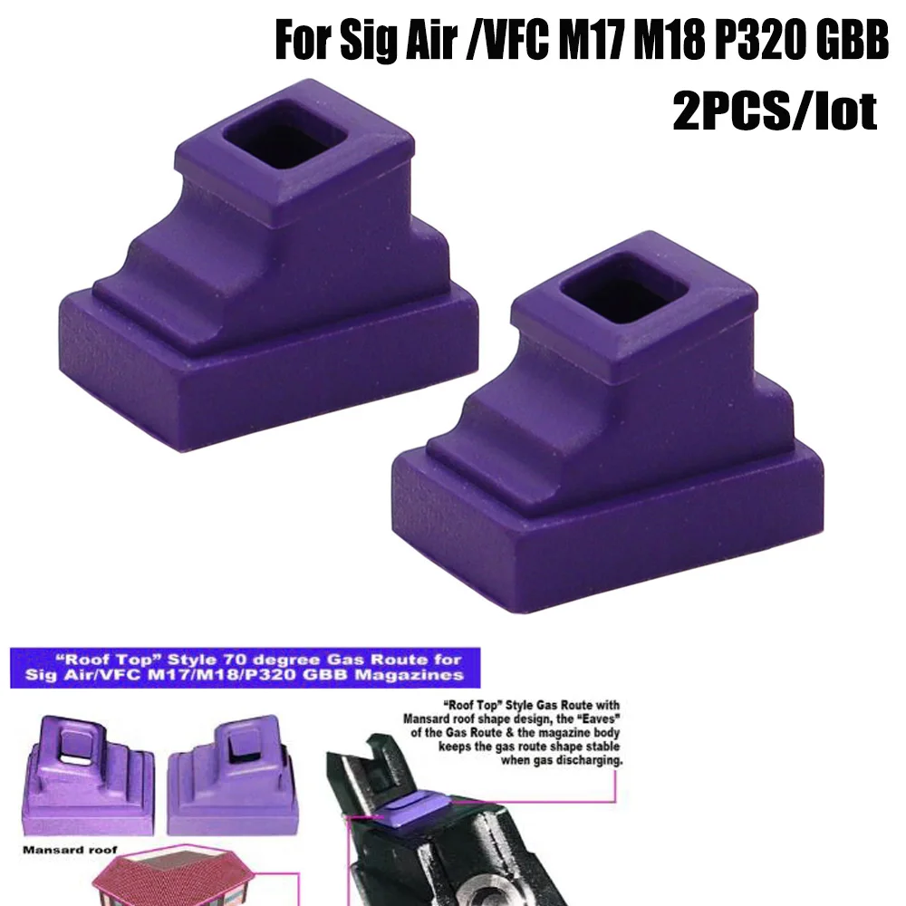 2 unids/lote revista reforzada de goma hermética para Sig Air /VFC M17 M18 P320 Series AIrsoft GBB