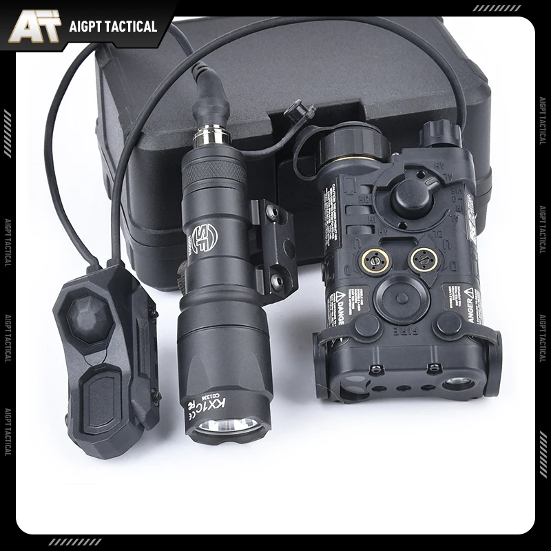 WADSN NGAL PEQ 15 DBAL-A2 rojo verde azul IR táctico Surefir SF M300 M600 linterna AR15 accesorios AXON interruptor de presión Dual - imagen 4