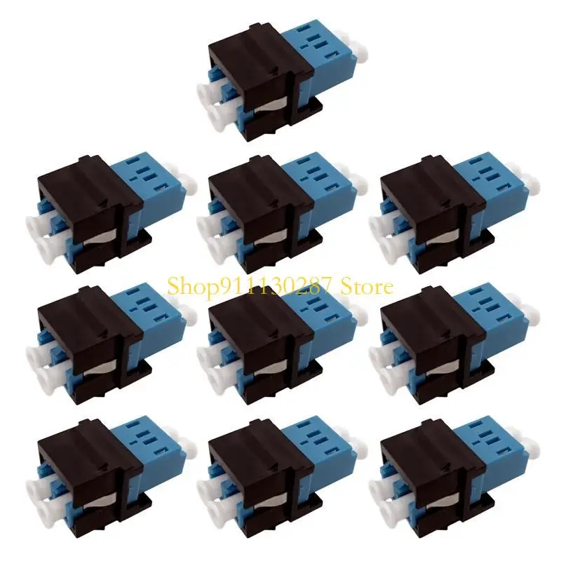 J1HC, paquete 10 conectores Keystone fibra, conector dúplex, adaptador conectores ópticos