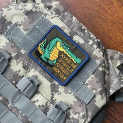"No ganamos ningún peor". Parche táctico moral, brazalete militar, parches bordados de gancho y bucle para ropa, pegatina para mochila