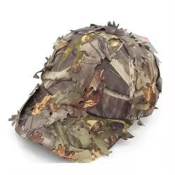 Gorra de camuflaje 3D biónico para caza táctica