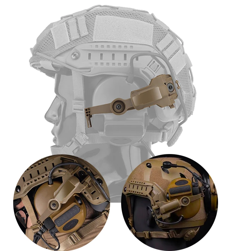 Adaptador de montaje en riel para casco ARC/Wendy Fast, 360 °   Adaptador de guía para casco de auriculares con rotación, compatible con OPS Core ARC y Team Wendy Rail - imagen 5