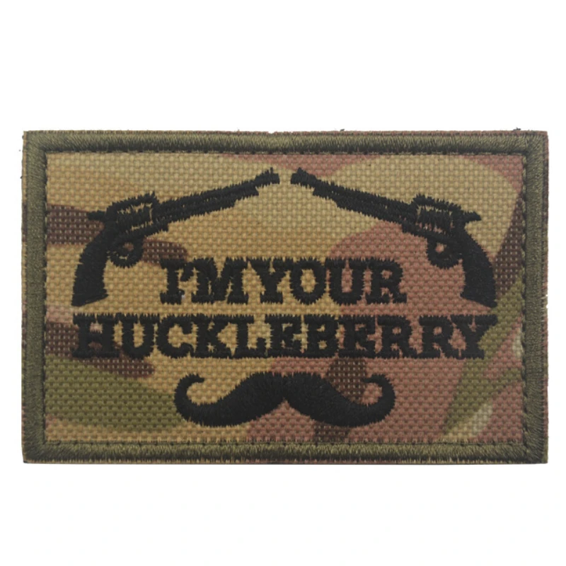 I'm Huckleberry parche de tela bordado, pieza mágica táctica, parches bordados para ropa, costura de gancho y anillo bordado - imagen 5
