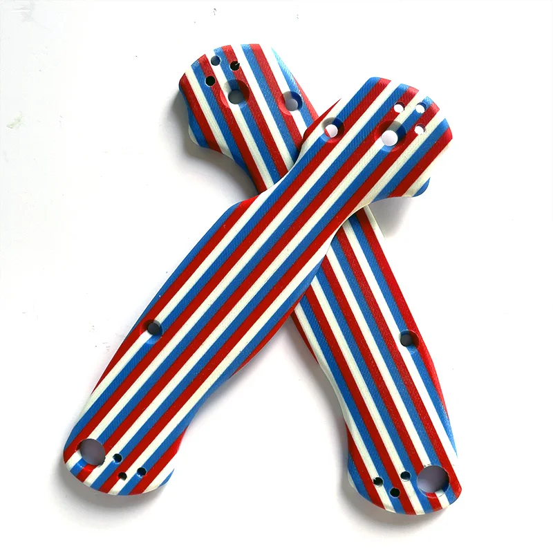 Parches de escamas plegables con patrón de rayas G10 personalizados, Material de parche para cuchillos Original Para2 C81, accesorios de bricolaje, 1 par - imagen 4