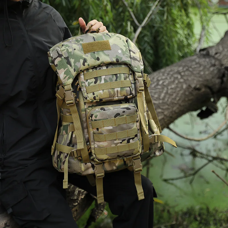 Bolsa de Montañismo para deportes al aire libre, mochila táctica multifuncional de gran capacidad para acampar, paquete de camuflaje para ciclismo y senderismo - imagen 3