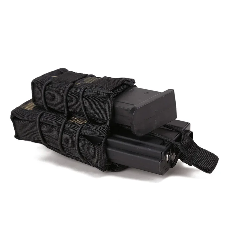 Bolsa táctica Molle para doble cargador, soporte para cintura de caza, M4, M14, Airsoft, individual, 9mm - imagen 3