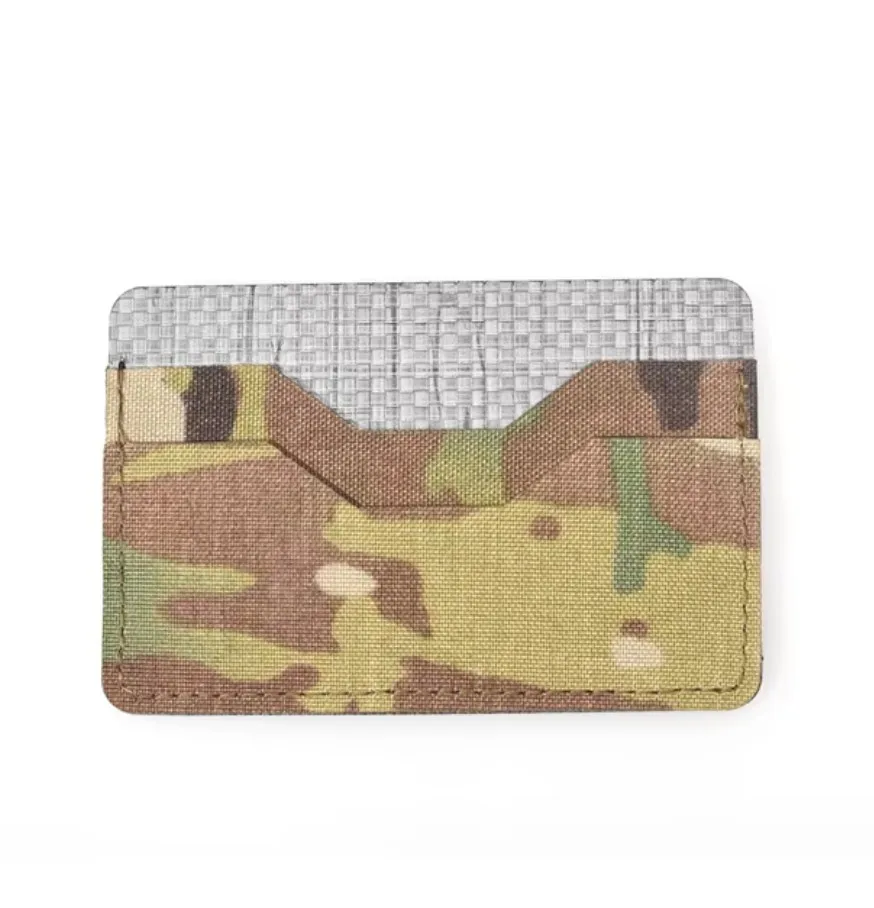 Tarjetero táctico para tarjetas de identificación al aire libre, bolsa portátil para tarjetas de crédito, bolsa con Clip pequeño, ranuras para tablero Tegris - imagen 5