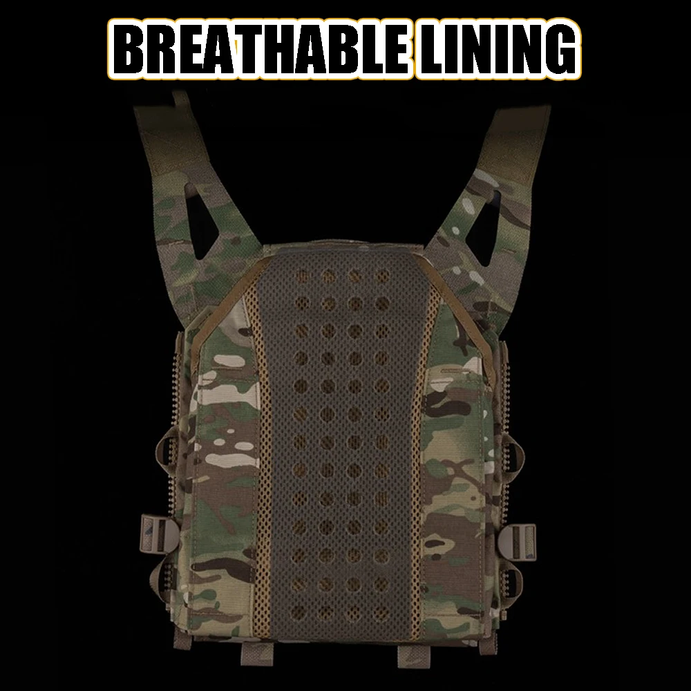 Conjunto de portaplacas táctico de asalto JPC 3.0 de la serie R Chaleco de caza Airsoft de liberación rápida Con funda para radio Funda para cargador triple MOLLE - imagen 4