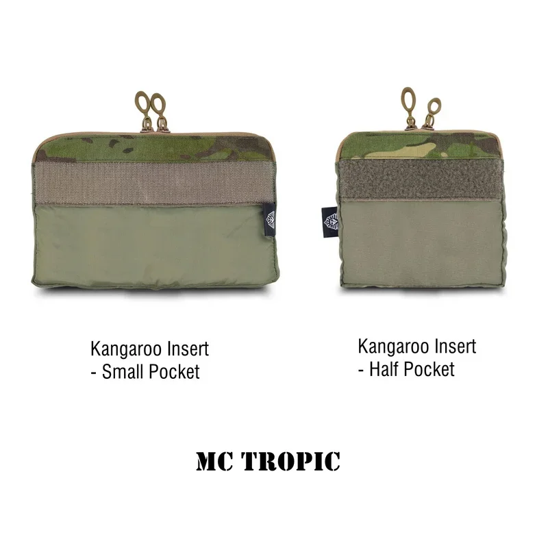 Inserto táctico pequeño de medio bolsillo, bolsa con compartimento con cremallera de canguro FERRO - imagen 3