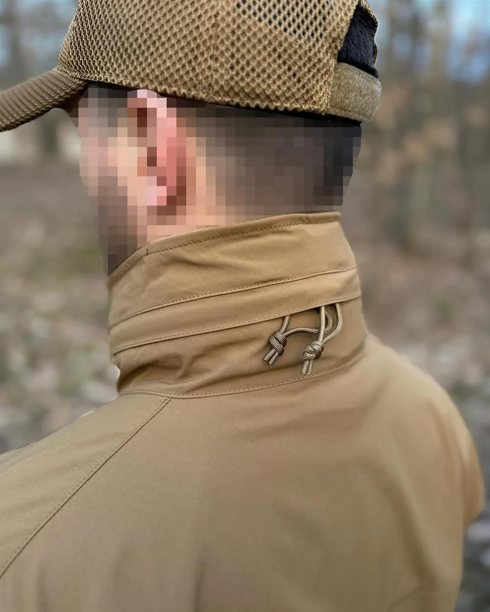Vista trasera de la chaqueta táctica MK2