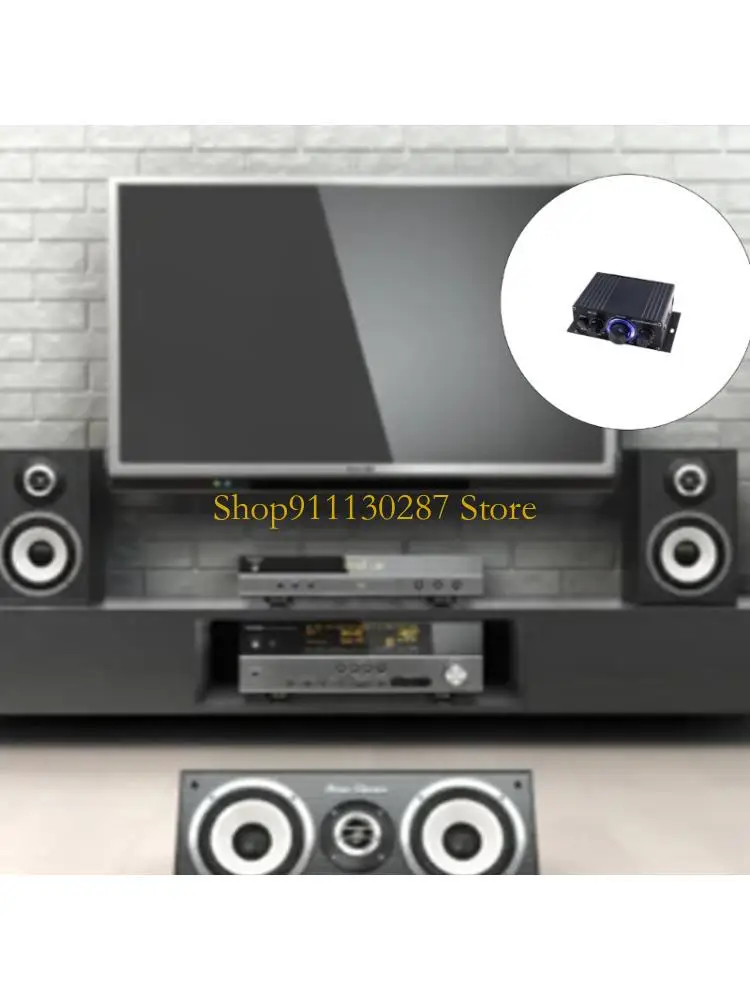 AMPLIFICADOR POTENCIA ligero J1HC, Mini amplificador sonido estéreo Digital HIFI 12V, 20x20W, para Radio coche, cine