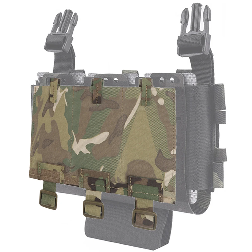 Bolsa táctica Triple Mag MOLLE para chaleco de caza, portaplaca