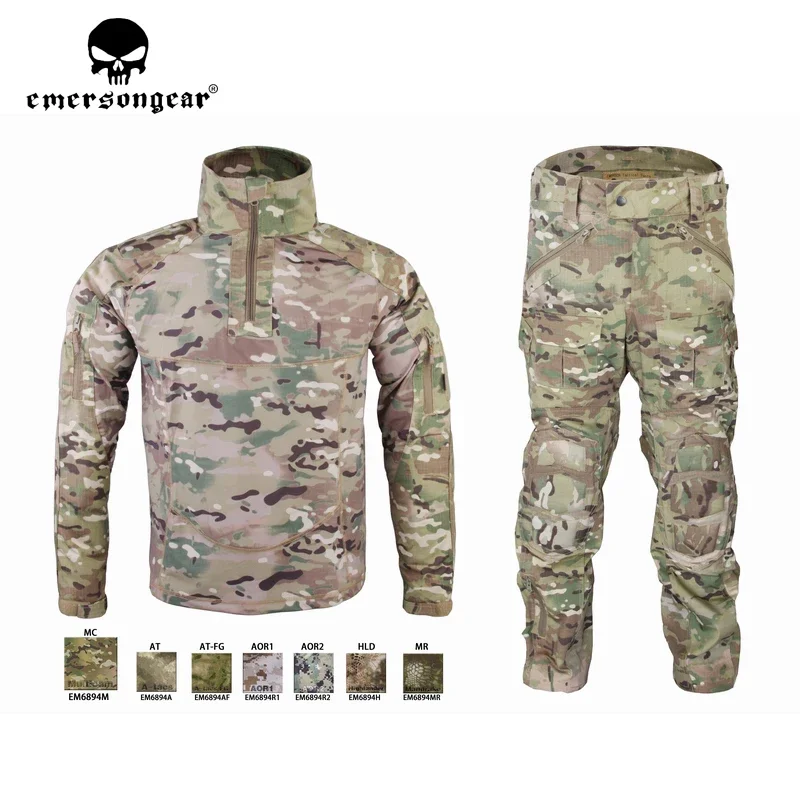 Emersongear-traje táctico de combate para hombre, ropa deportiva, chándal de senderismo, camisas de manga larga, pantalones de camuflaje EM6894 - imagen 2