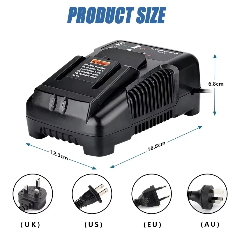 Cargador de batería de litio de 18V para AEG RIDGID 14,4 V 18V batería de iones de litio herramienta eléctrica carga de batería carga rápida de alta calidad - imagen 5
