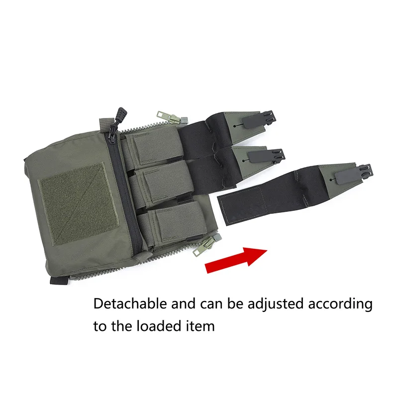Panel trasero adaptable táctico Banger Molle Triple bolsa para revistas 500D Nylon Fcpc V5 portador de placa Airsoft chaleco Ferro Concepts - imagen 4