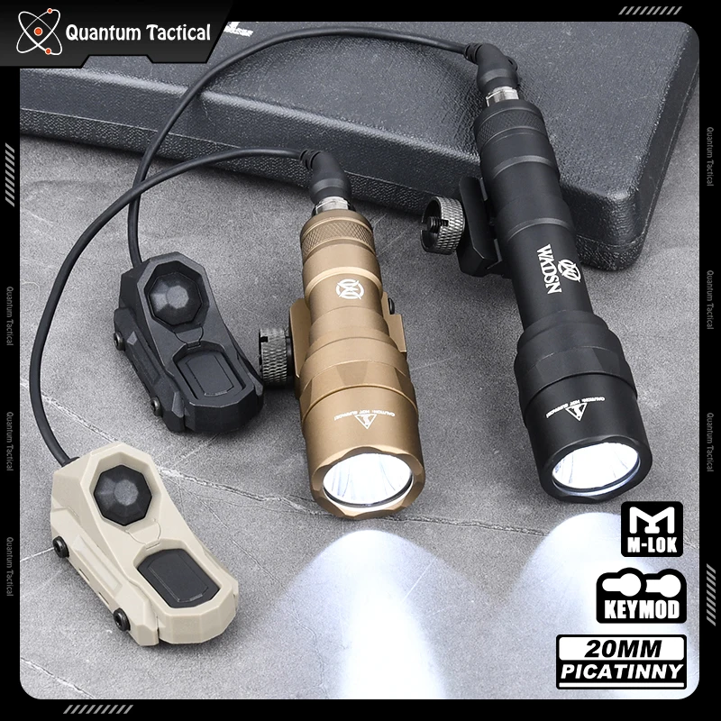 WADSN Surefir M600U linterna táctica M300C unidad de luz de explorador Axon interruptor de Control de presión de doble función equipo de caza - imagen 2
