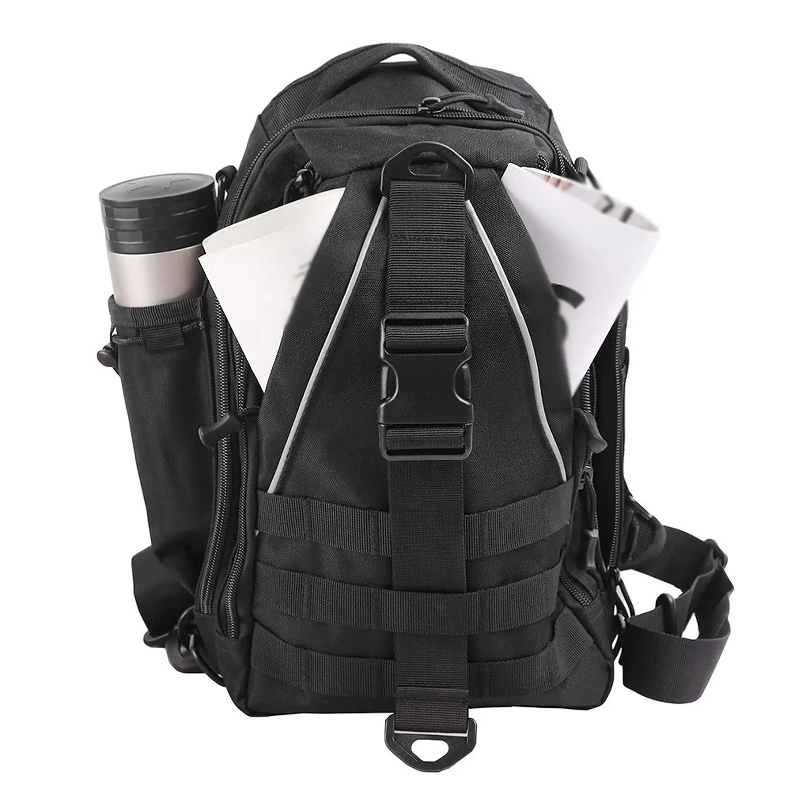 Riñonera para hombre, mochila táctica, bolso de pecho al aire libre, bolso de hombro, senderismo, escalada, bolsos de hombro, mochila de caza individual/doble S - imagen 3