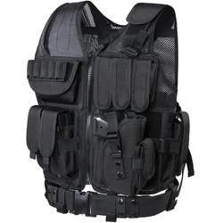 Chaleco antibalas táctico MOLLE para combate y caza outdoor