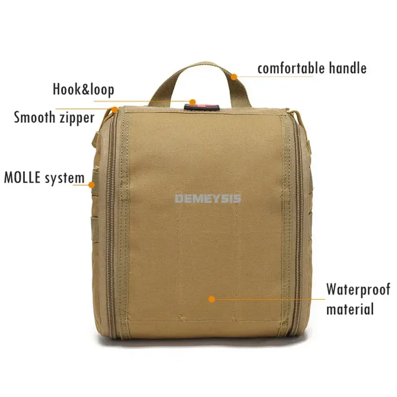 Bolsa táctica Molle EDC para caza al aire libre, combate, supervivencia, utilidad, paquetes de emergencia, deportes de senderismo, bolsas de primeros auxilios - imagen 4