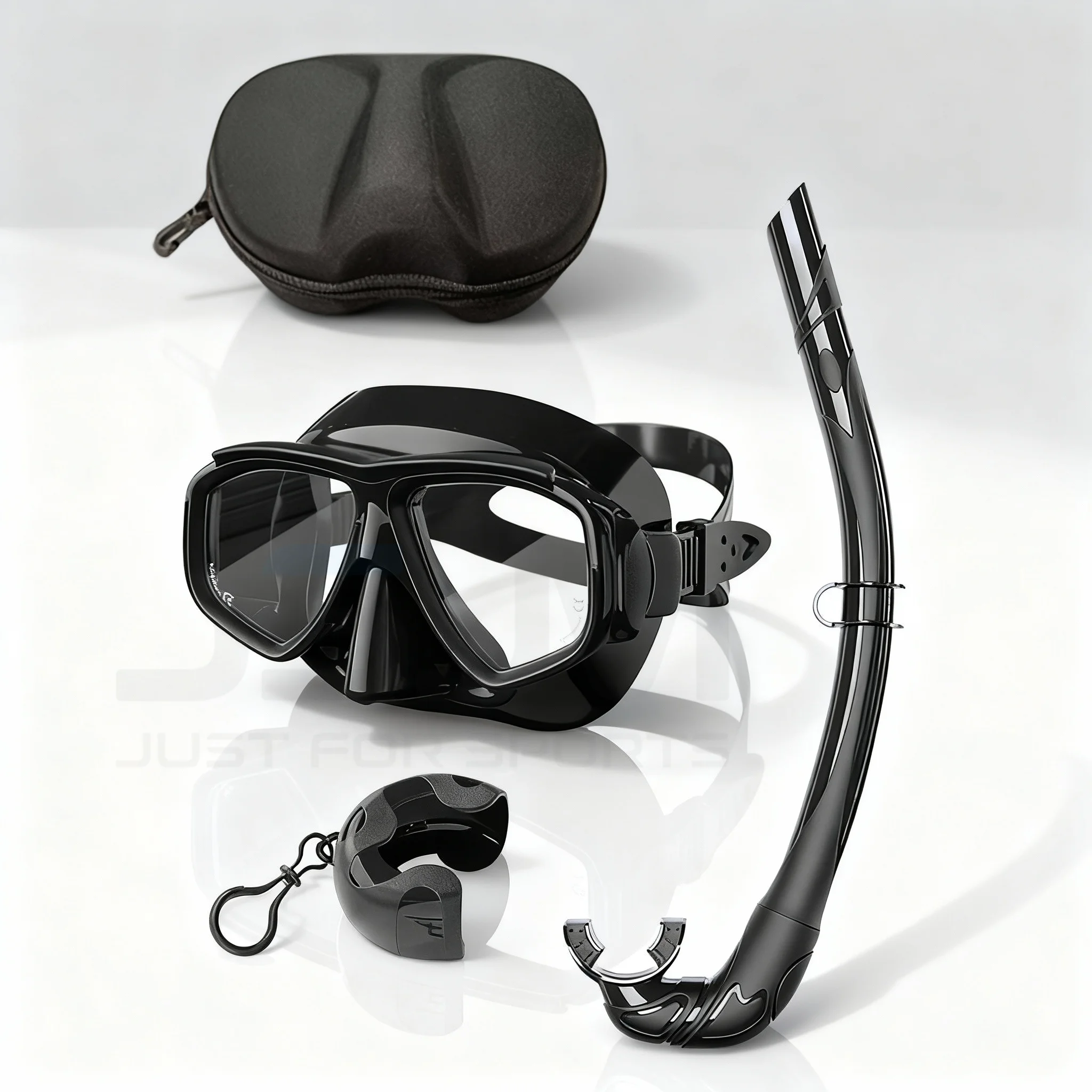 Máscara de buceo profesional JSJM – Pack snorkel panorámico adulto - imagen 5