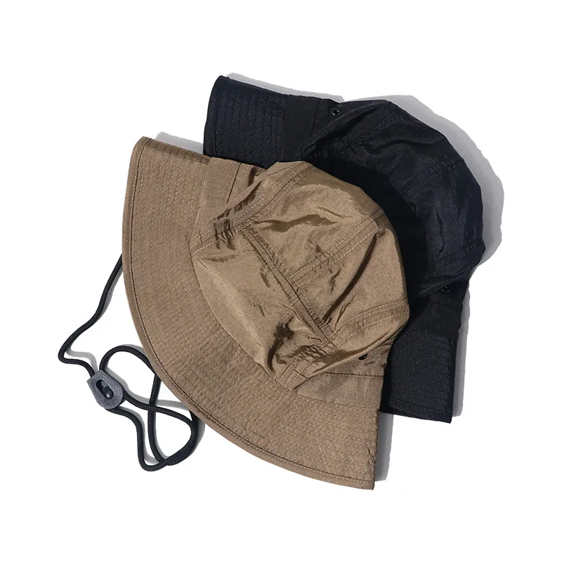 Gorra de pescador de estilo callejero Retro Para hombres y mujeres, gorra funcional táctica de hip hop con cordón - imagen 2