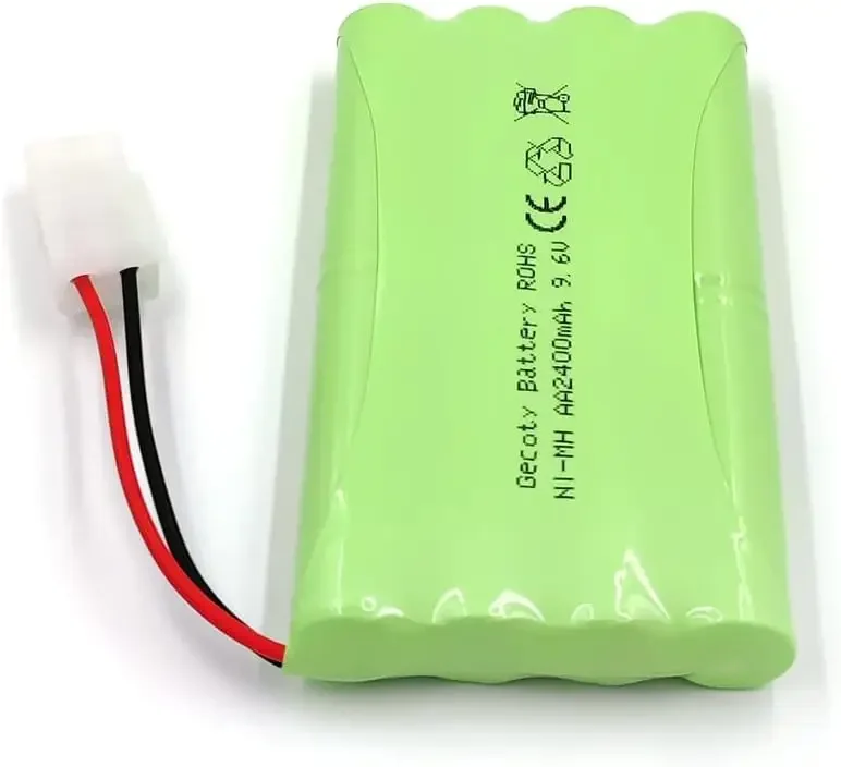 Paquete de batería recargable Ni-MH AA de 9,6 V y 2400mAh, enchufe Tamiya con cargador para control remoto, tanques de coches de juguete, trenes, Robot, barco, pistola - imagen 5