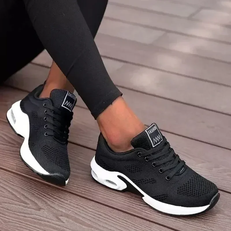 Zapatos para correr para mujer, zapatos informales transpirables, zapatos deportivos ligeros, zapatillas informales con plataforma para caminar para mujer - imagen 2