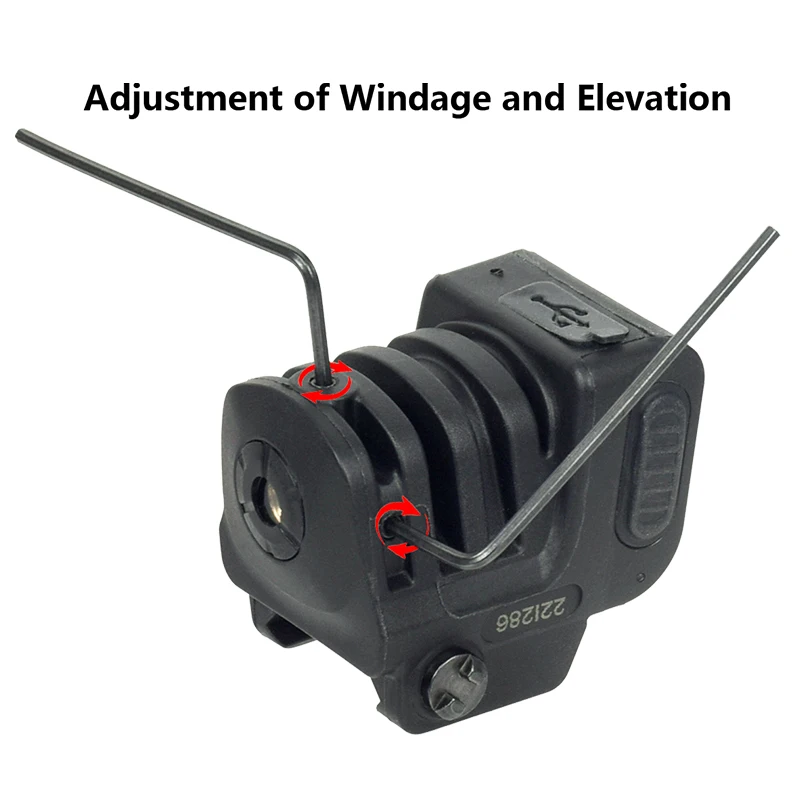 Mira láser de punto rojo, verde y azul, recargable por USB, Glock 17 19, Taurus G2C, pistola apta para riel Picatinny, puntero láser - imagen 5