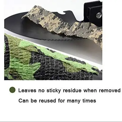 10 Pcs Cinta de Camuflaje Autoadhesiva, Vendaje Elástico de Camuflaje Militar, Accesorios Protectora de Caza Reutilizables, para Acampar Al Aire Libre - imagen 3