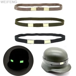 Correa táctica universal para casco verde camuflaje reflectante