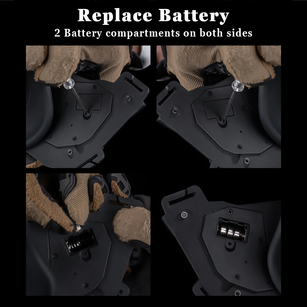 Máscara facial táctica antiniebla desmontable para airsoft y paintball