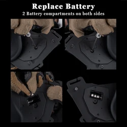 Máscara facial táctica antiniebla desmontable para airsoft y paintball