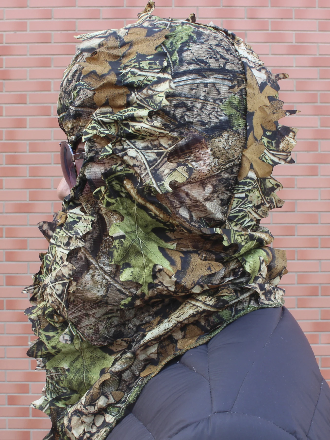 Hombre y mujer gorra de caza al aire libre ciclismo pesca camuflaje biónico máscara de caza caza al aire libre pesca sombrero de camuflaje - imagen 4