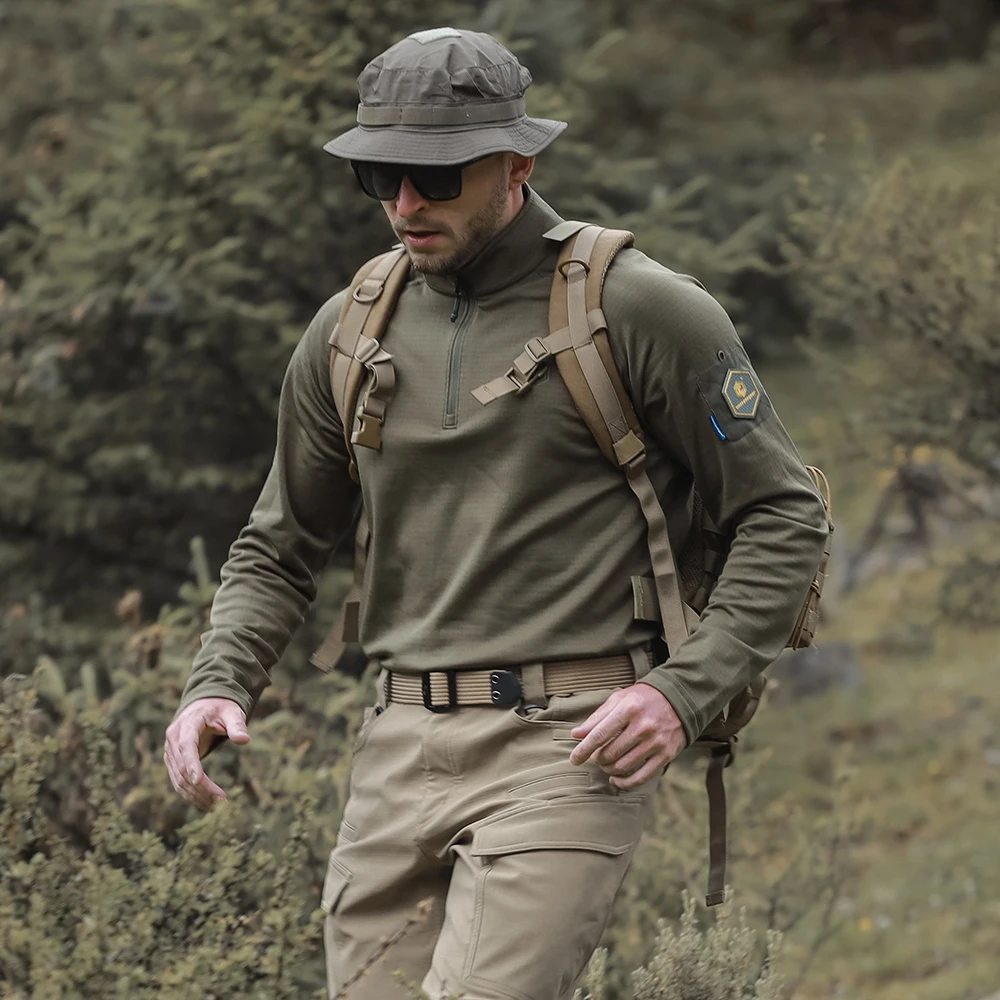 Emersongear-Sudadera sigilosa con etiqueta azul, camisas de manga larga, camisetas tácticas, camisa de entrenamiento, camisetas para acampar, senderismo y caza - imagen 4