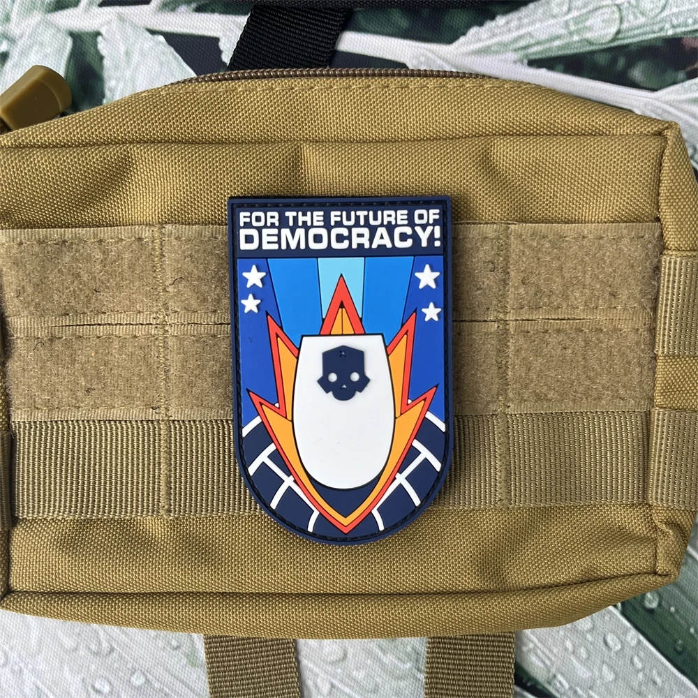 Parches tácticos de calavera de Hell buzos, insignia militar de PVC, pegatina de mochila con emblema de velcro y moral - imagen 5