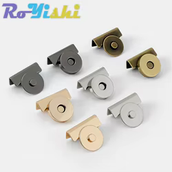 5-100 juegos de hebilla magnética sin costuras de Metal RoYishi para bolsos, botones a presión magnéticos para cierre de hebilla DIY, broches magnéticos para bolso
