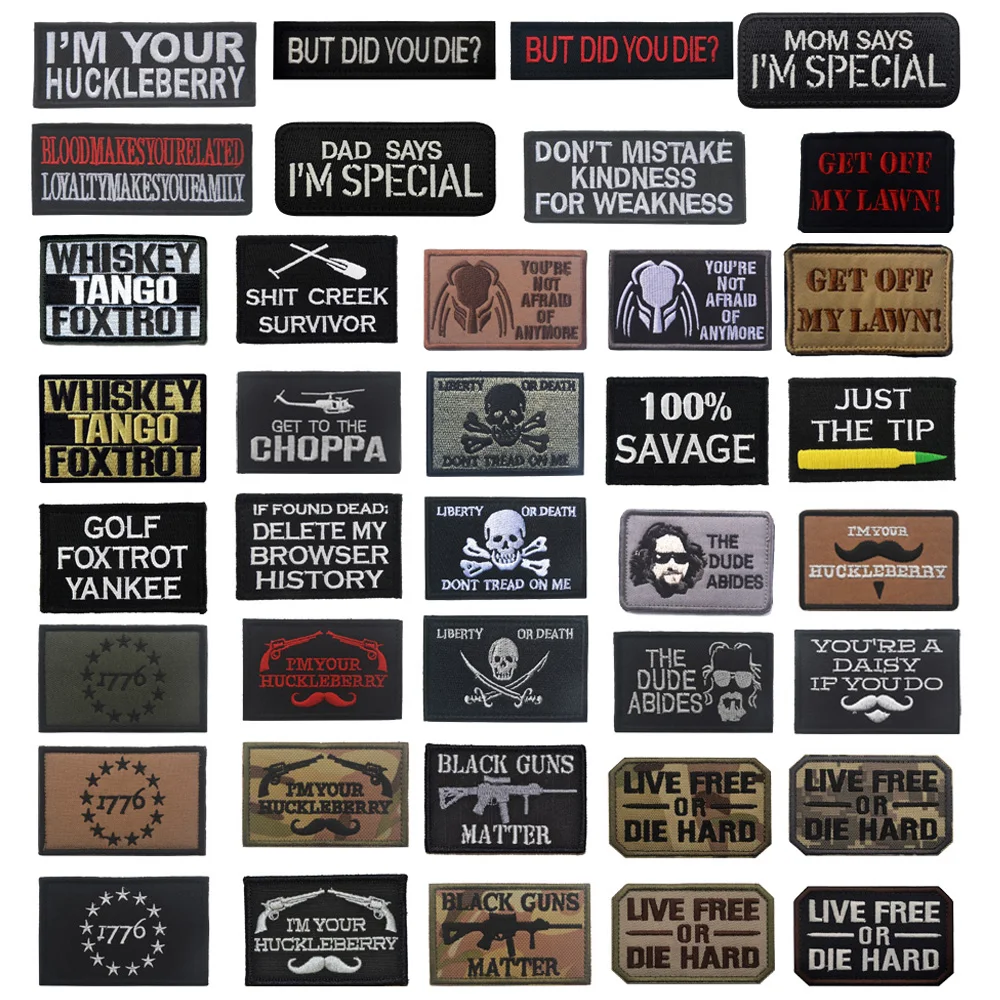 Accesorios para bolsos al aire libre, insignia con bordado del alfabeto inglés, mamá, dije que era muy especial, parches de mochila con personalidad para ropa