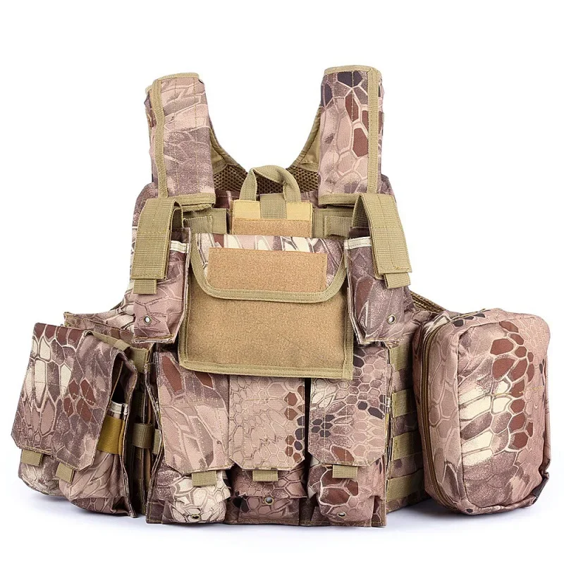 Chaleco táctico Airsoft Molle, chaleco portador de placa de asalto de combate CS, juego de guerra, ropa para exteriores, chaleco de caza y Paintball - imagen 5