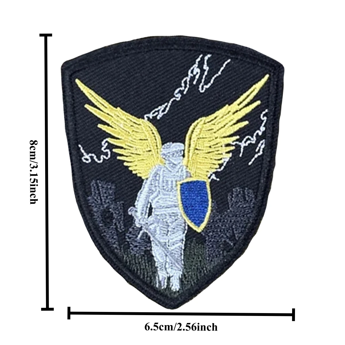 Parches tácticos The Warrior of Wing, parche bordado con gancho y bucle, insignia de moral militar, apliques de combate, pegatinas para mochila - imagen 4