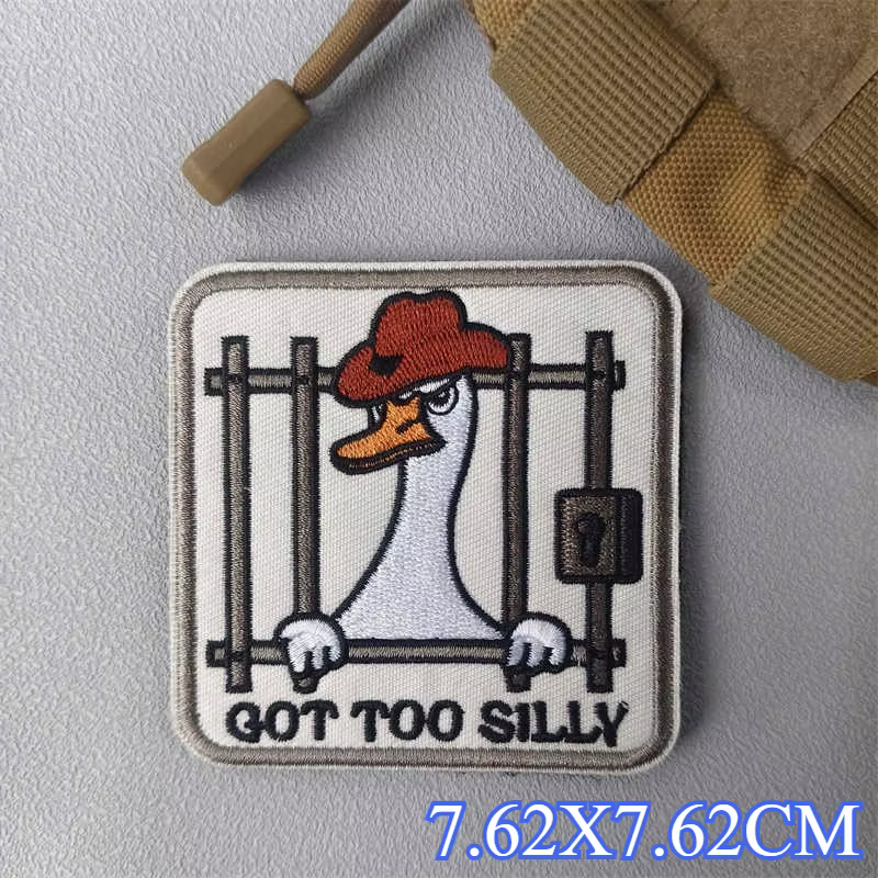 Parche bordado flamenco con velcro – Insignia moral táctica - imagen 3