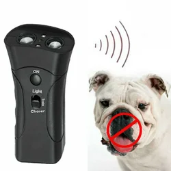 Dispositivo antiladridos ultrasónico con LED para adiestramiento canino