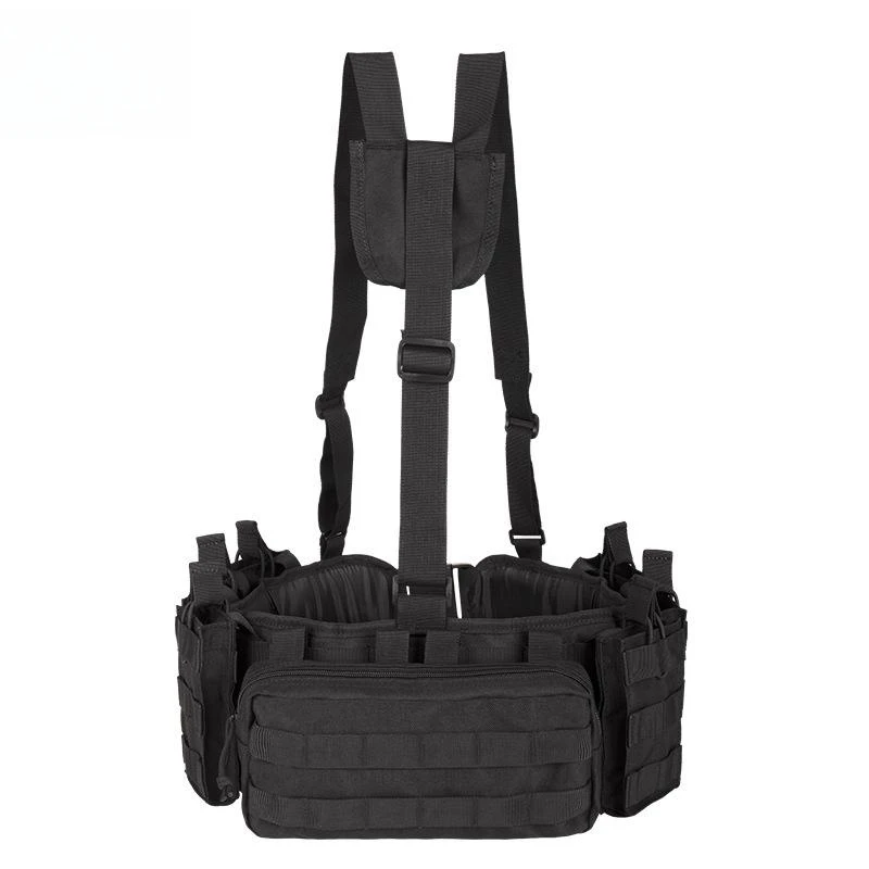 Yakeda-Kit de arnés de Combate de Asalto, equipo cargado, correas en Y, cinturón acolchado táctico de caza con arnés, cinturón táctico, aparejo de pecho - imagen 5