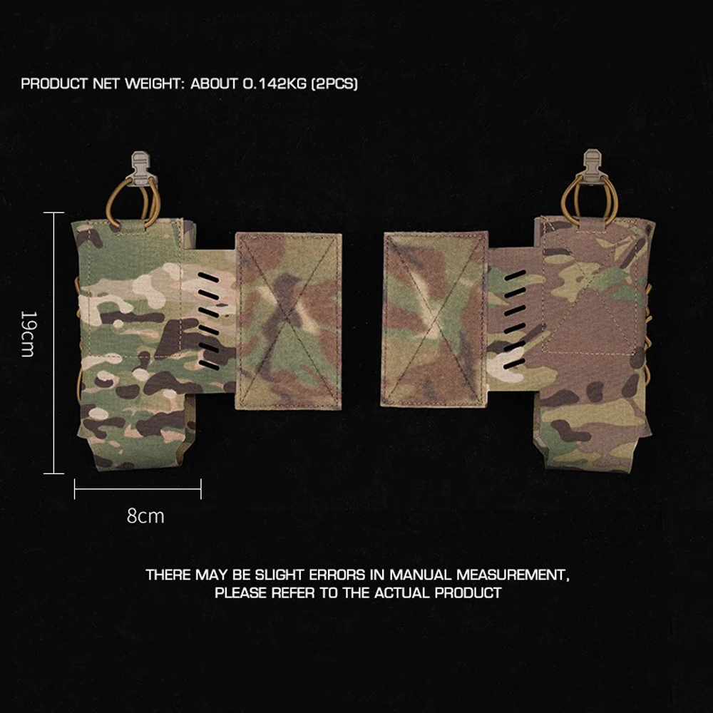 Bolsa de Radio táctica para walkie-talkies AN/PRC148/152/163, cordón de choque de almacenamiento, retensión, chaleco de caza Airsoft, aparejo de pecho, bolsa lateral - imagen 3