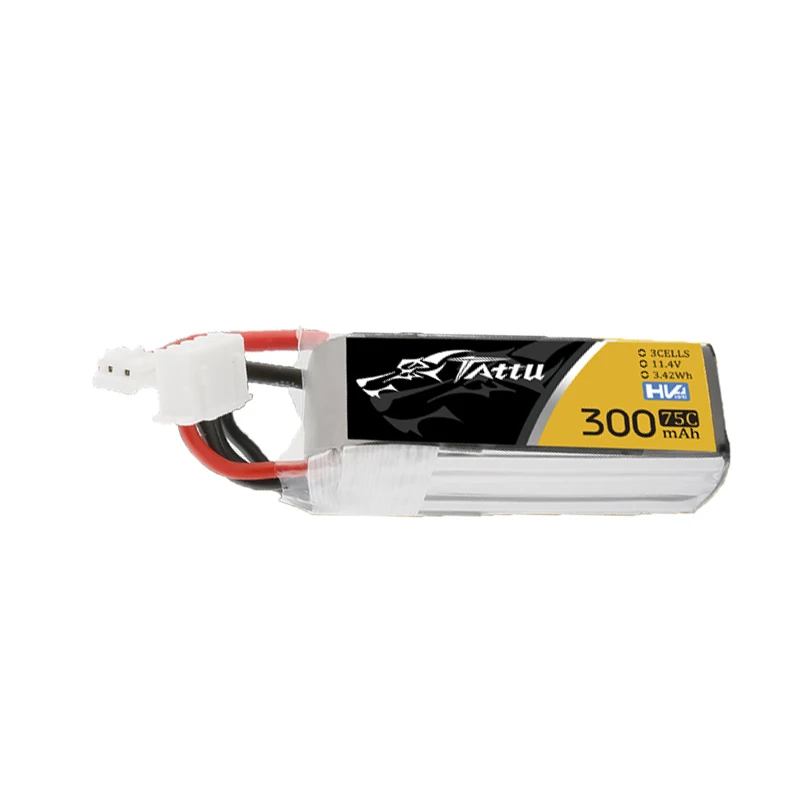TATTU-batería Lipo de 300mAh para helicóptero RC, cuadricóptero FPV, piezas de Dron de carreras, batería recargable de 11,4 V con PH2.0, 75C, 3S, 11,4 V - imagen 5