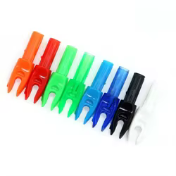 Tiro con arco Flecha Nocks Fibra de vidrio Carbono ID 5,2 mm Extremo Interno Accesorios de tiro de caza para arco - 50 piezas